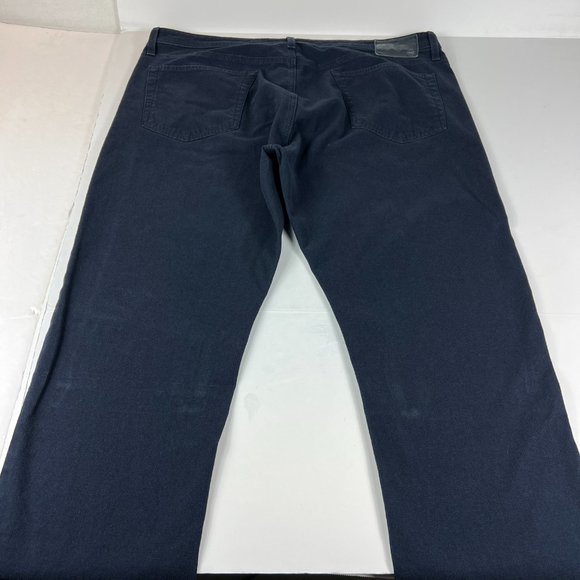 Adriano Goldschmied Pants 40 x 32* Everett Slim Straight Leg Dark Blue Chinos - Picture 8 of 16